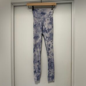 Lululemon Tie-Dye Light Blue Align Leggings